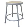 Alera ALEIS6618G 17.95 In. Industrial Metal Shop Stool - Brown/Gray