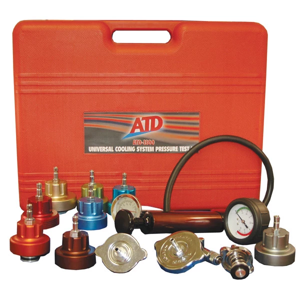 ATD 3300 Universal Cooling System Pressure Test Kit 1 ATD 3300 Universal Cooling System Pressure Test Kit