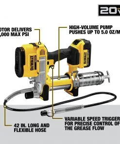 Dewalt DCGG571M1 20V MAX Cordless Lithium-Ion Grease Gun (4 Ah) -Automotive best sale dewndcgg571m1 l