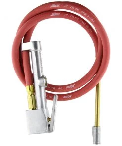 Milton Industries 501 Inflator Gauge Complete With Dual-Head Straight Foot Chuck & 5 Ft. Hose