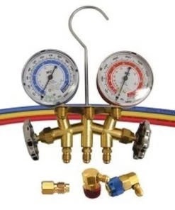 Mastercool 66773 R-12/R-134a Brass Manifold Gauge Set