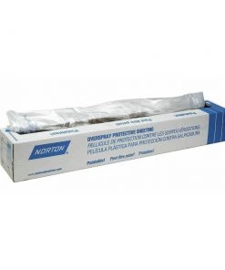 Norton 6728 16 Ft. X 400 Ft. Overspray Plastic Sheeting - Clear