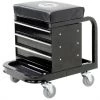 OMEGA 92450 Creeper Seat With Tool Box, 450 Lbs. Capacity