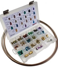 SUR&R Auto BREZ316 112-Piece E-Z Brake Line Replacement Kit