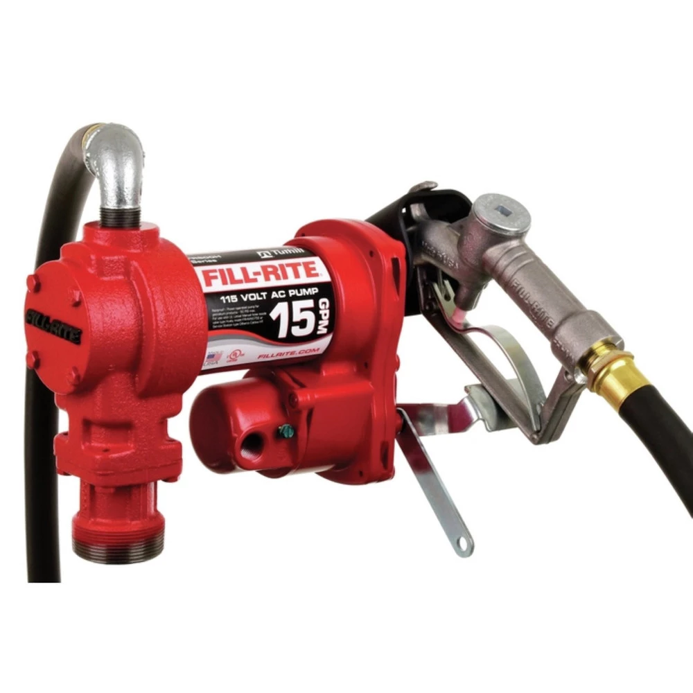 Tuthill Transfer FR610H 115V 1.5 Amp Heavy-Duty 15 GPM Corded Fuel Transfer Pump With Manual Nozzle 1 Tuthill Transfer FR610H 115V 1.5 Amp Heavy-Duty 15 GPM Corded Fuel Transfer Pump With Manual Nozzle